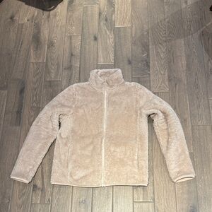 Uniqlo Beige Fleece Jacket